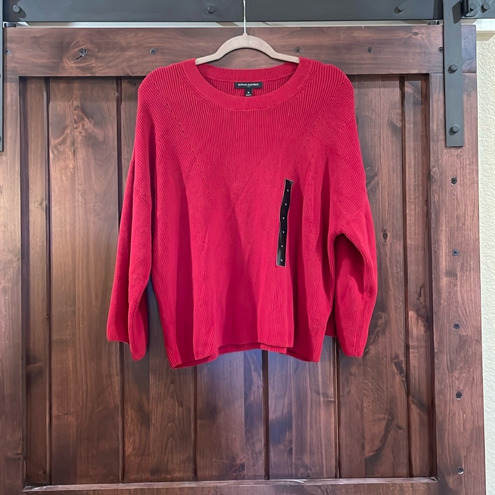 Red 3/4 bell sleeve, Banana Republic sweater